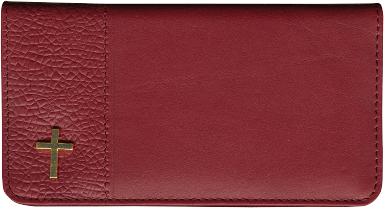 Inspirations Leather Checkbook Cover - click to view larger image