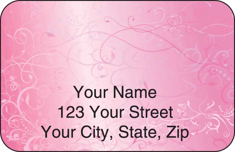 Enlarged view of ivy address labels