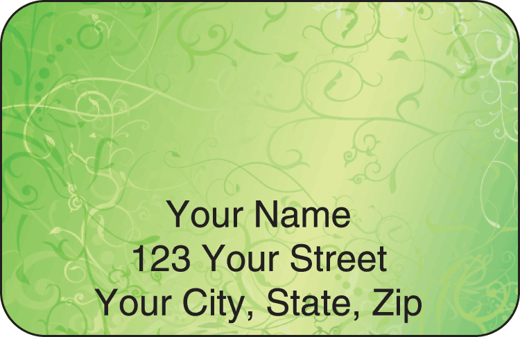 Enlarged view of ivy address labels