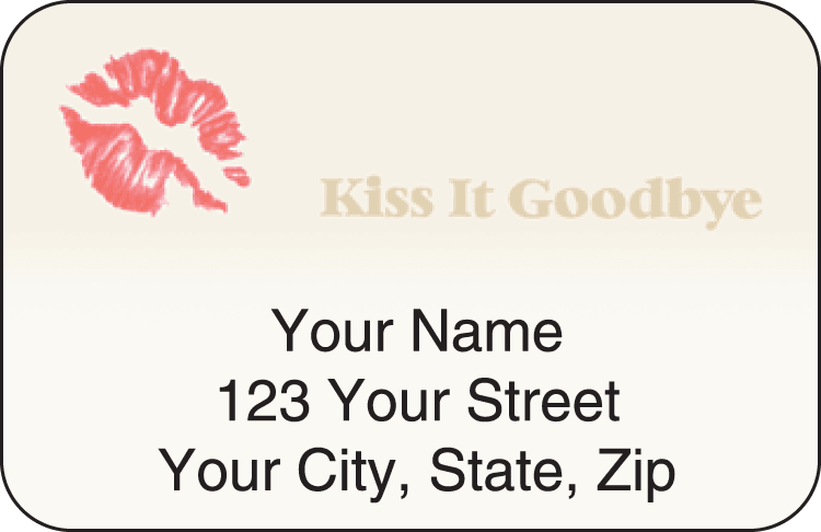 Kiss It Goodbye Address Labels