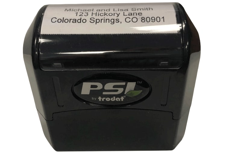 Large Pre-Inked Address Stamper