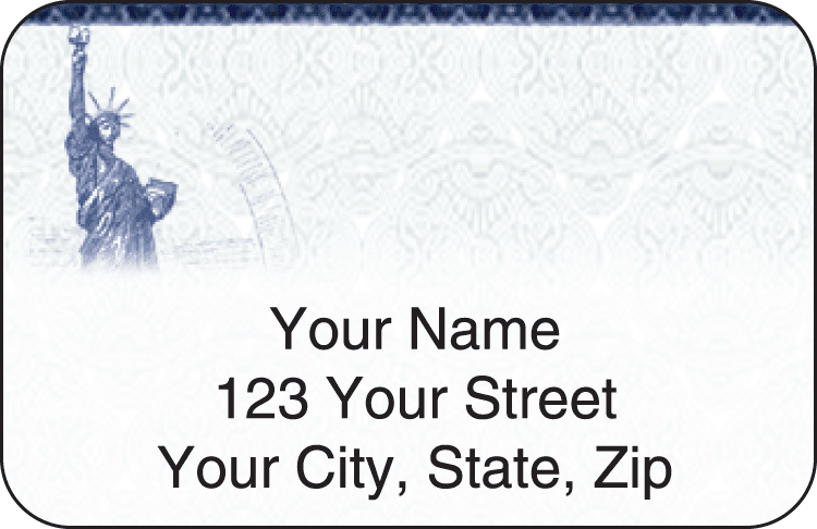 liberty address labels - click to preview