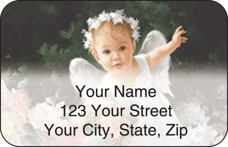 li'l angels address labels - click to preview