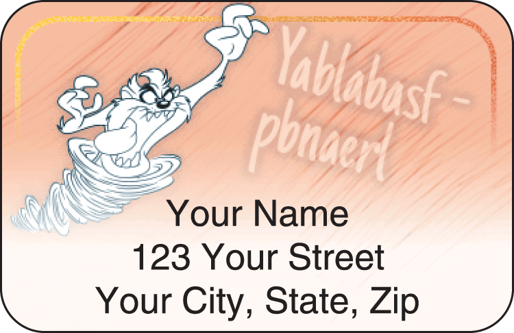 looney tunes address labels - click to preview