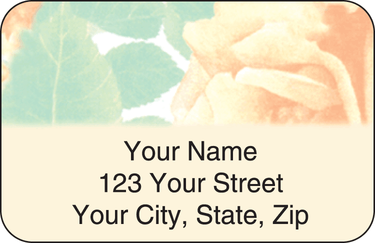 Majestic Rose Address Labels - click to view larger image