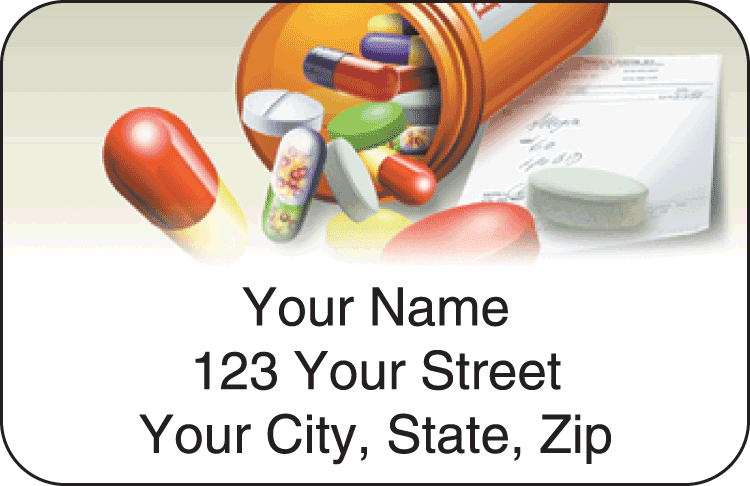 medical address labels - click to preview