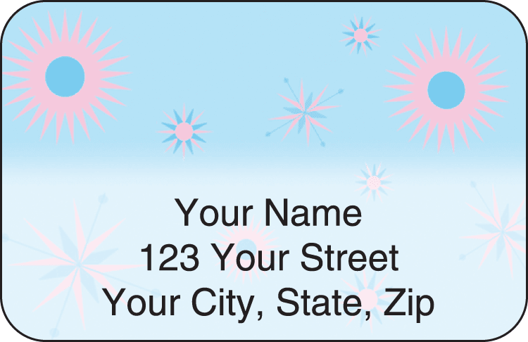 Enlarged view of mod address labels