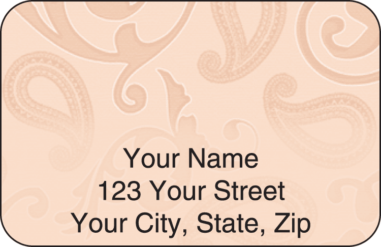 paisley address labels - click to preview