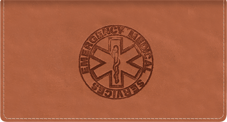 Paramedic Leather Checkbook Cover - click to view larger image