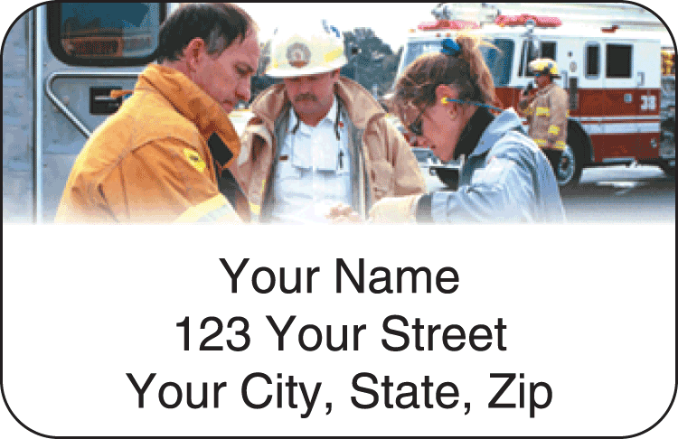 paramedic address labels - click to preview