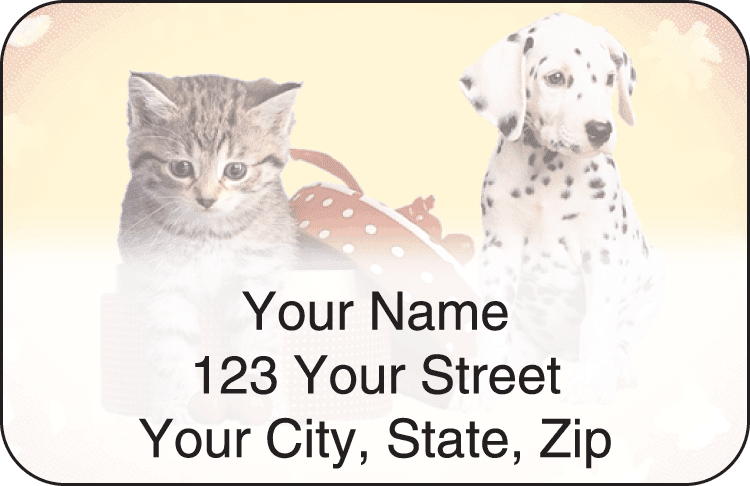 pet pals address labels - click to preview