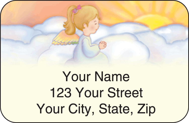 precious angels address labels - click to preview