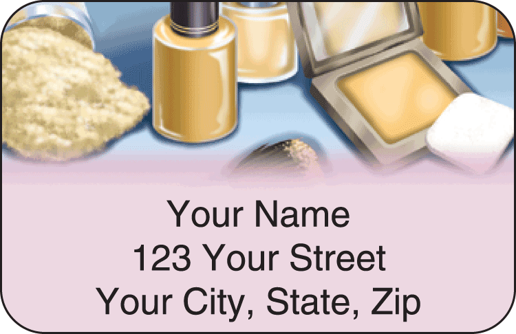 pretty faces address labels - click to preview