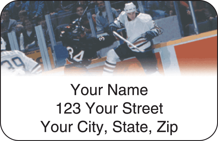 Pro Hockey Address Labels - click to view larger image