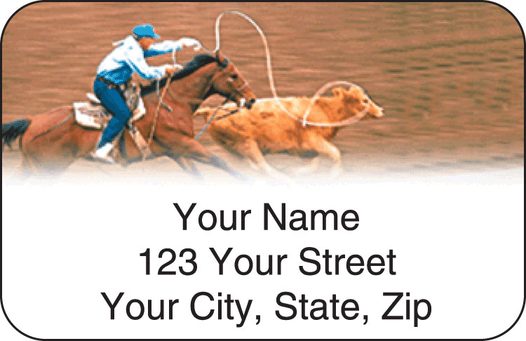 Pro Rodeo Address Labels - click to view larger image