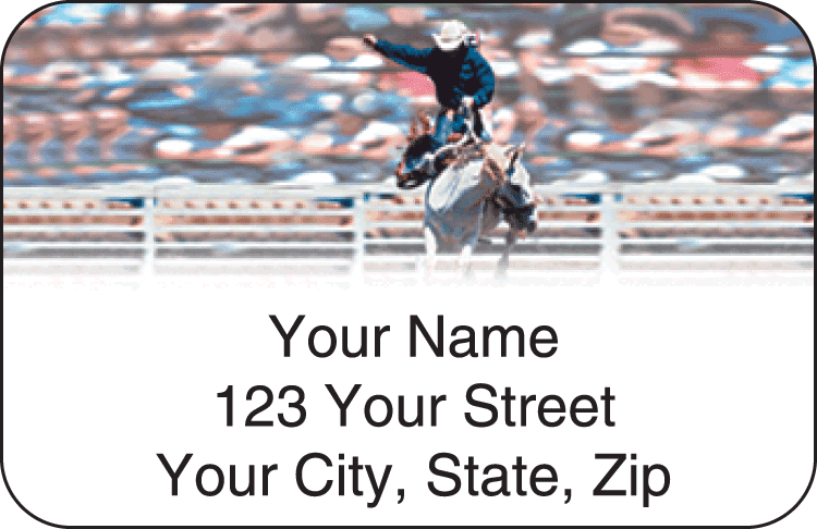 pro rodeo address labels - click to preview