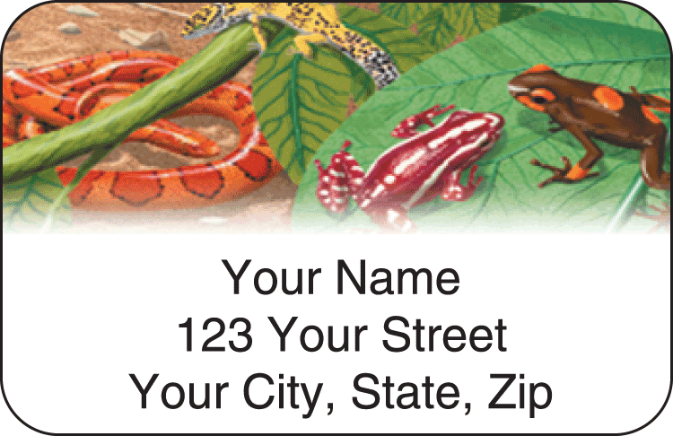 Reptilian Address Labels - click to view larger image