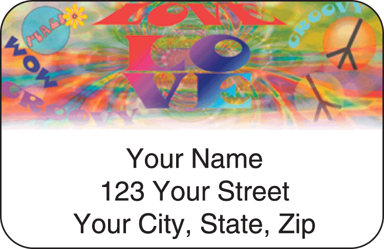 Retro Address Labels - click to view larger image