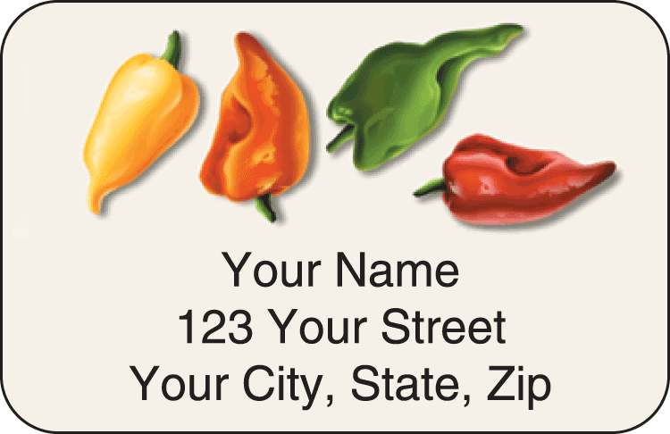 salsa address labels - click to preview