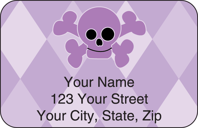 skullies address labels - click to preview