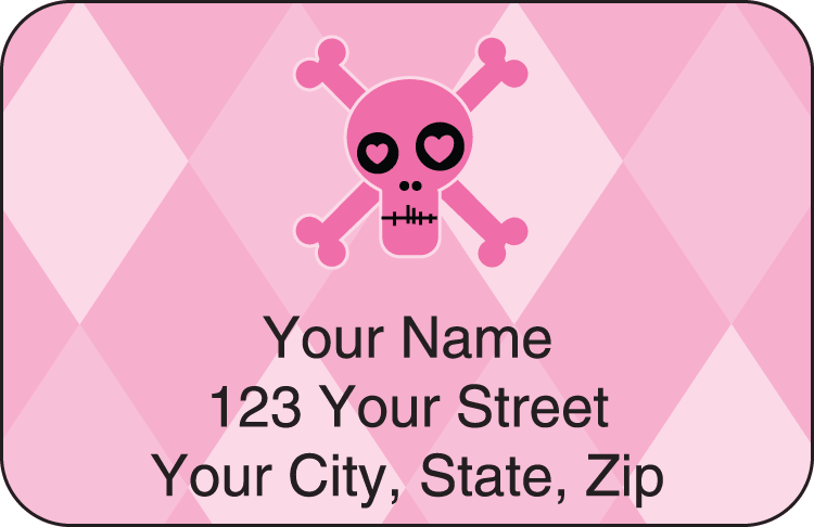 skullies address labels - click to preview