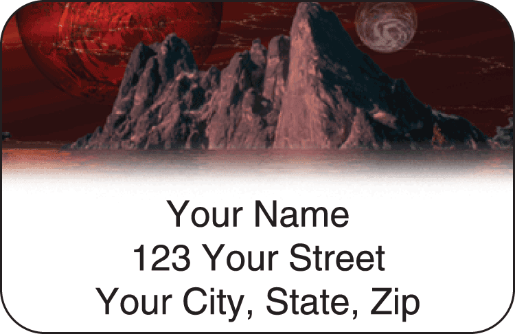 Spacescapes Address Labels - click to view larger image