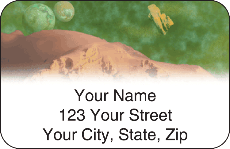 spacescapes address labels - click to preview