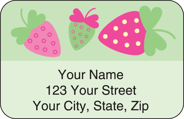 summer sweets address labels - click to preview