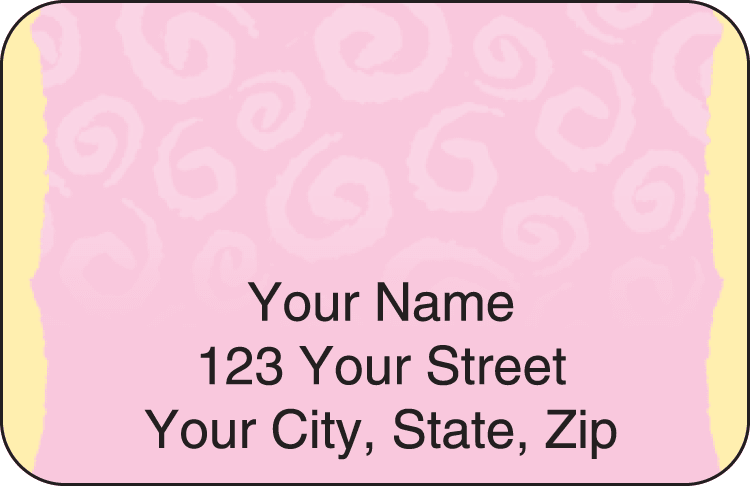 Swirls Address Labels