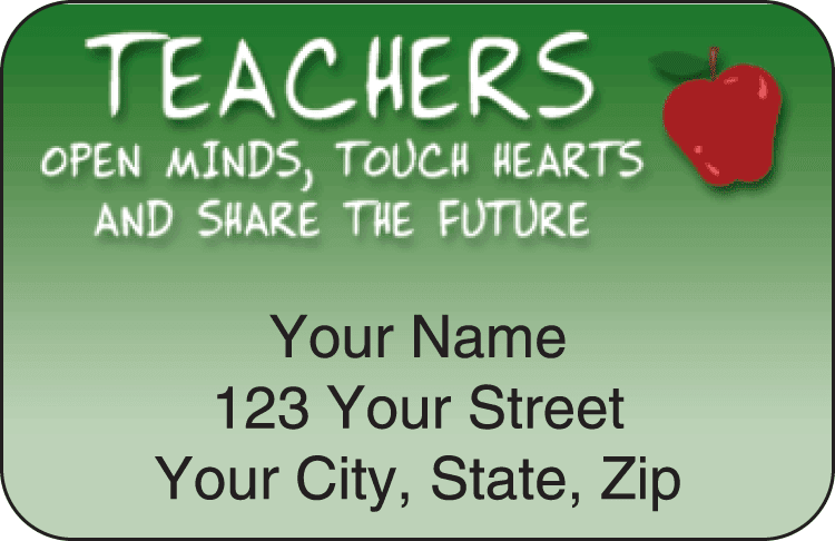 teachers address labels - click to preview