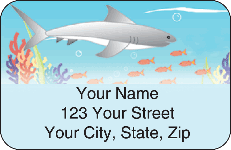 Tropical Fish Address Labels - click to view larger image