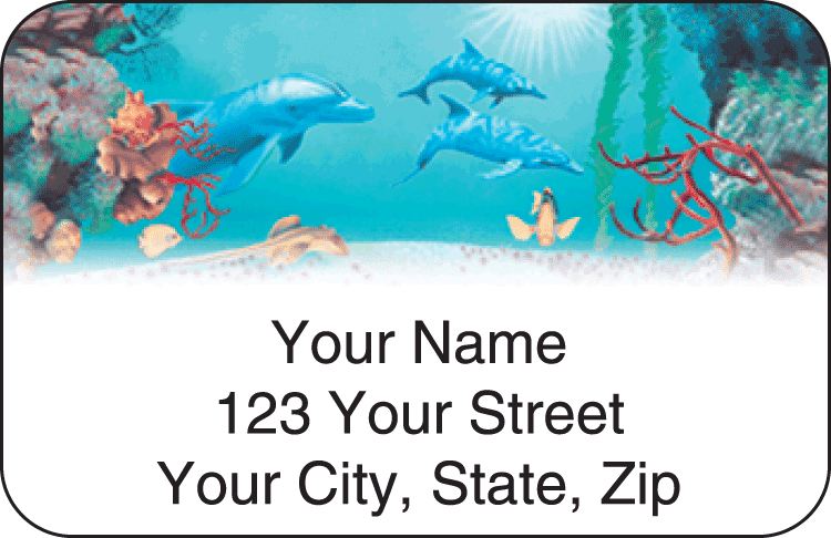 Undersea Fantasy Address Labels