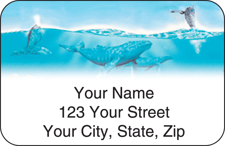 undersea fantasy address labels - click to preview