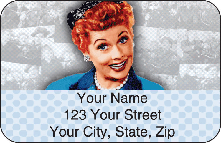 vintage lucy address labels - click to preview