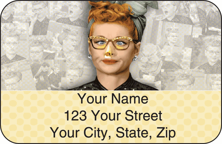 vintage lucy address labels - click to preview