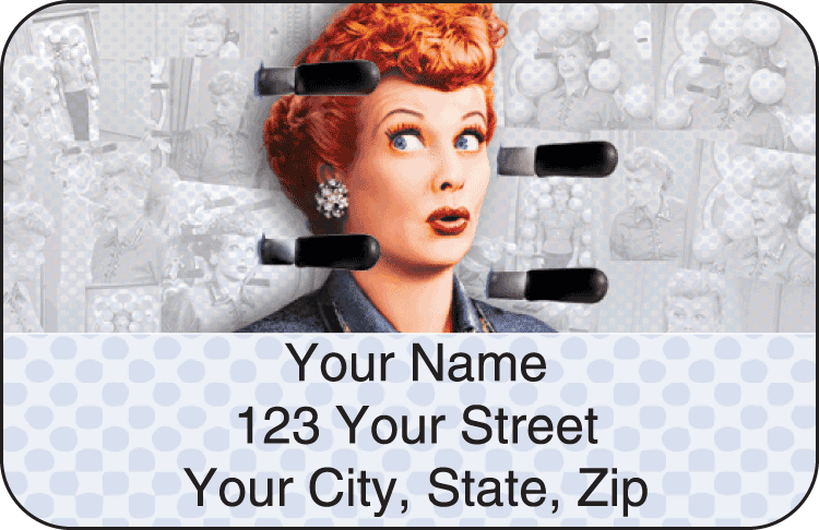 vintage lucy address labels - click to preview