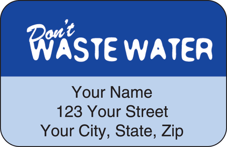 Water Wise Address Labels - click to view larger image