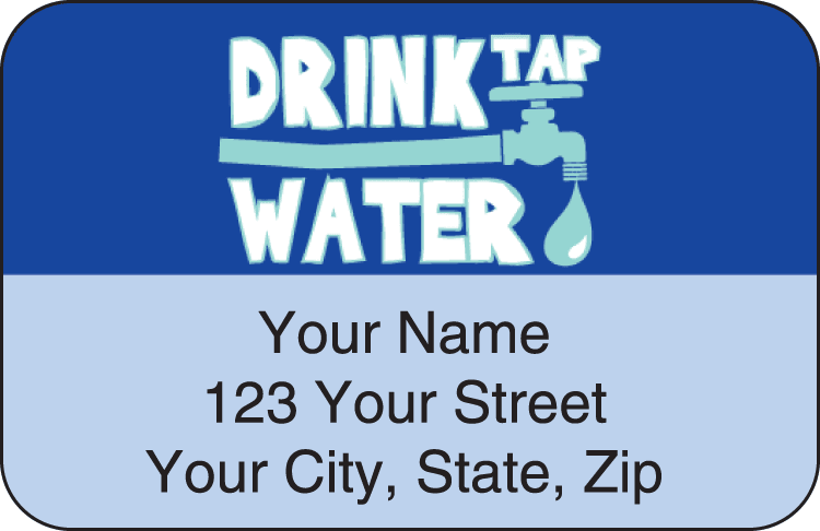 water wise address labels - click to preview