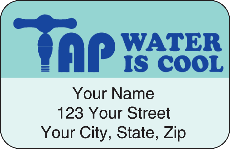 water wise address labels - click to preview