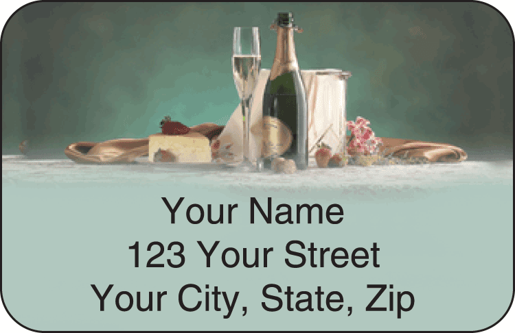 wine lover address labels - click to preview