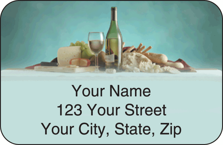 wine lover address labels - click to preview