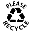 Please Recycle w/Symbol