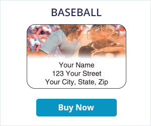 Baseball Address Labels