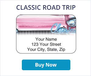 Classic Road Trip Address Labels