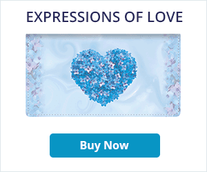 Expressions of Love Leather Checkbook Cover