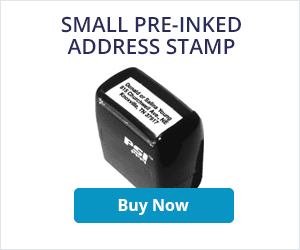 Small Pre-Inked Address Stamper