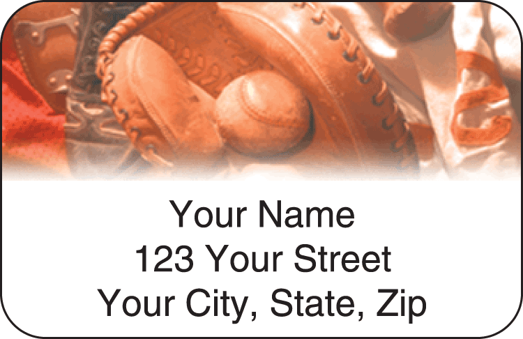 Baseball Address Labels