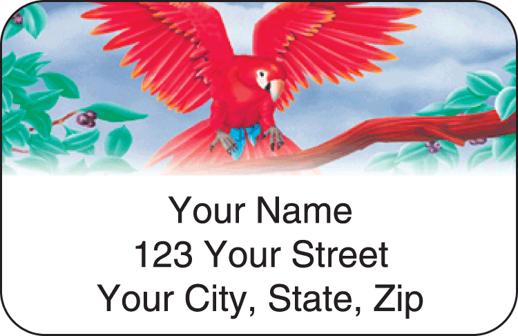 Birds of Paradise Address Labels