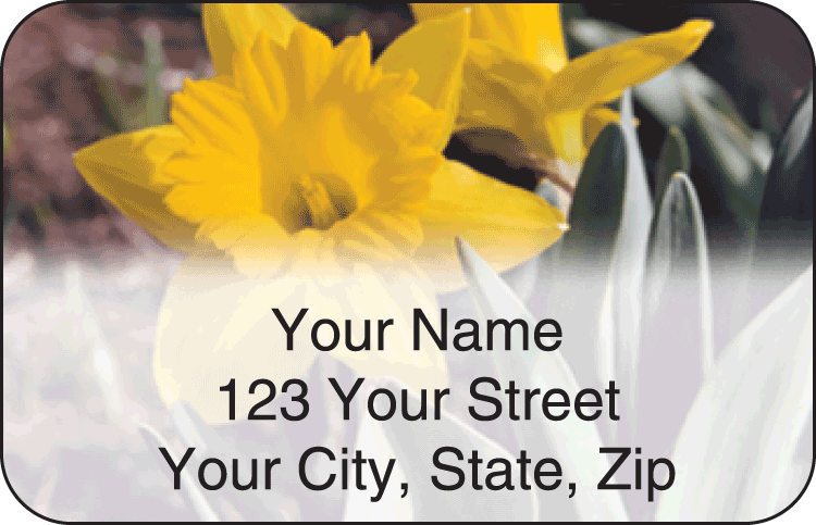 Blooms Address Labels