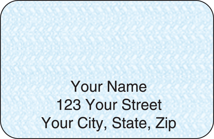 Blue Safety Address Labels